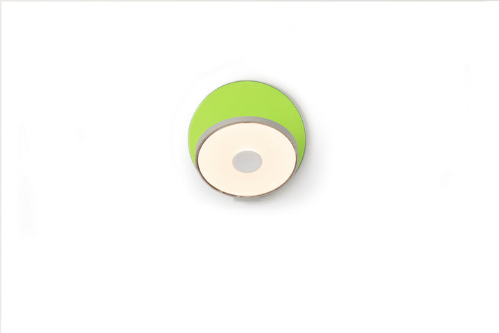 Koncept Gravy GRW-S-SIL-MGN-HW Wall Sconce Light - Silver Body, Matte Green