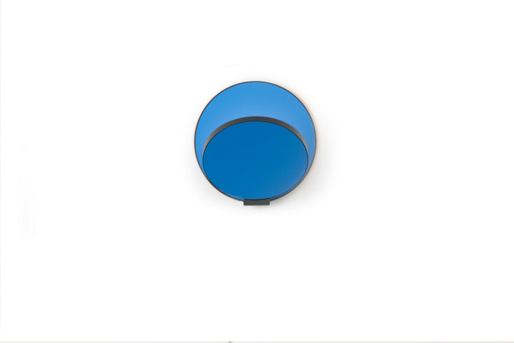 Koncept Gravy GRW-S-MBK-MBL-HW Wall Sconce Light - Metallic Black Body, Matte Blue