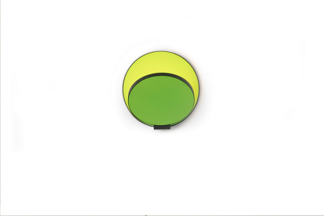 Koncept Gravy GRW-S-MBK-MGN-HW Wall Sconce Light - Metallic Black Body, Matte Green