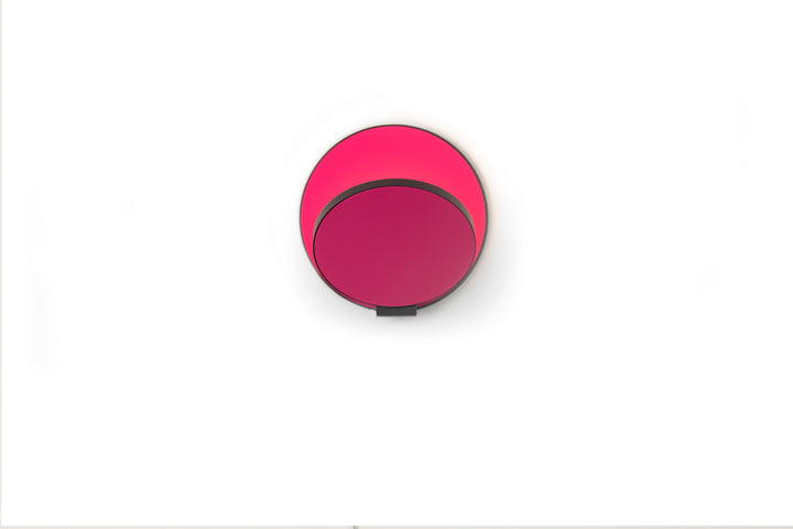 Koncept Gravy GRW-S-MBK-MHP-PI Wall Sconce Light - Metallic Black Body, Matte Hot Pink