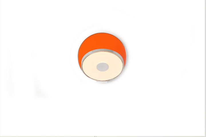 Koncept Gravy GRW-S-CRM-MOR-PI Wall Sconce Light - Chrome Body, Matte Orange