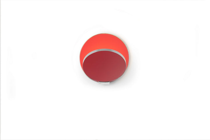 Koncept Gravy GRW-S-CRM-MRD-PI Wall Sconce Light - Chrome Body, Matte Red