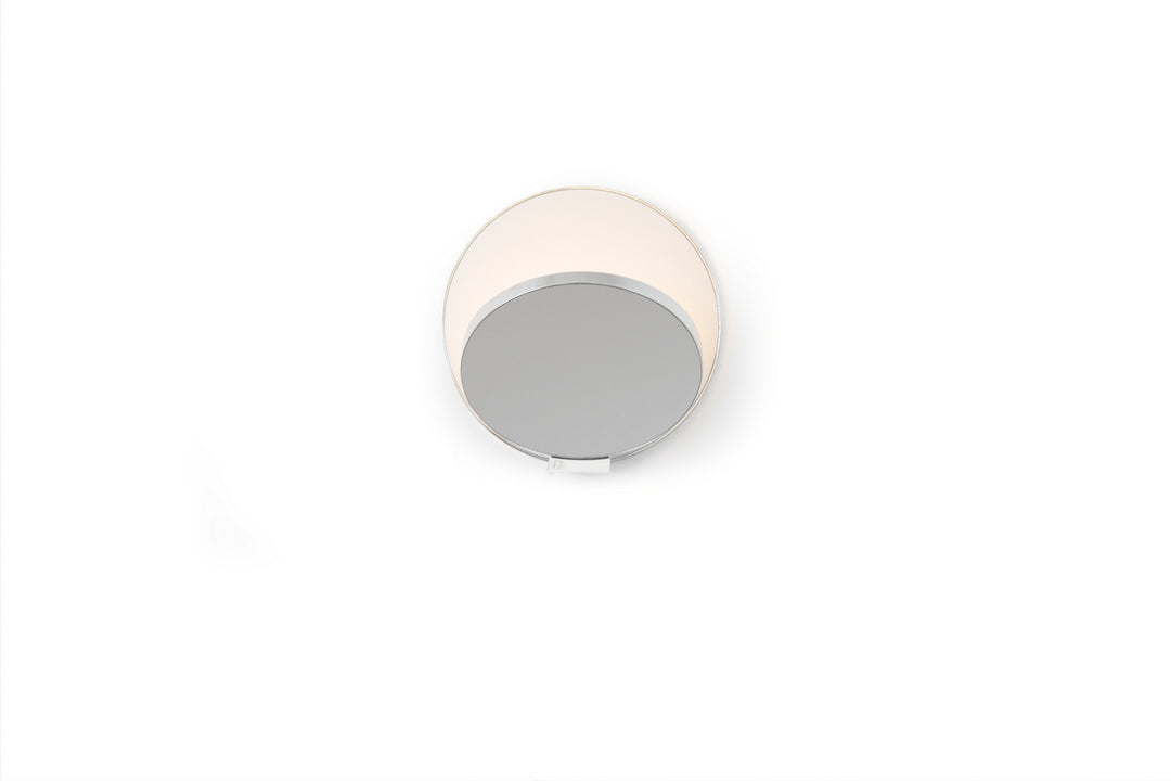 Koncept Gravy GRW-S-CRM-SIL-PI Wall Sconce Light - Chrome Body, Silver