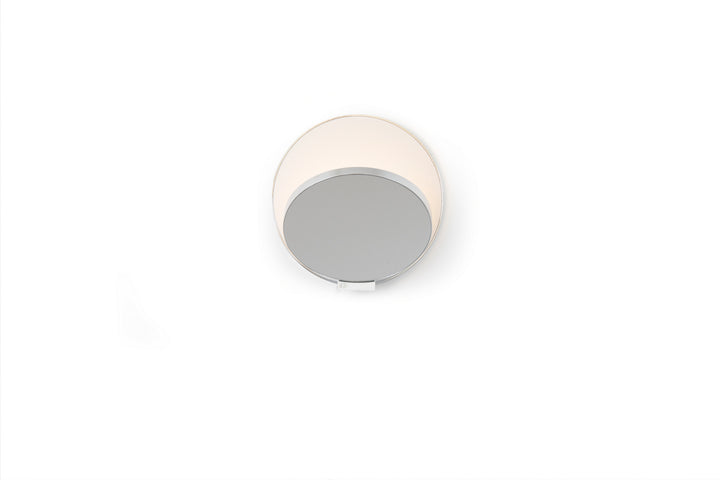 Koncept Gravy GRW-S-CRM-SIL-PI Wall Sconce Light - Chrome Body, Silver