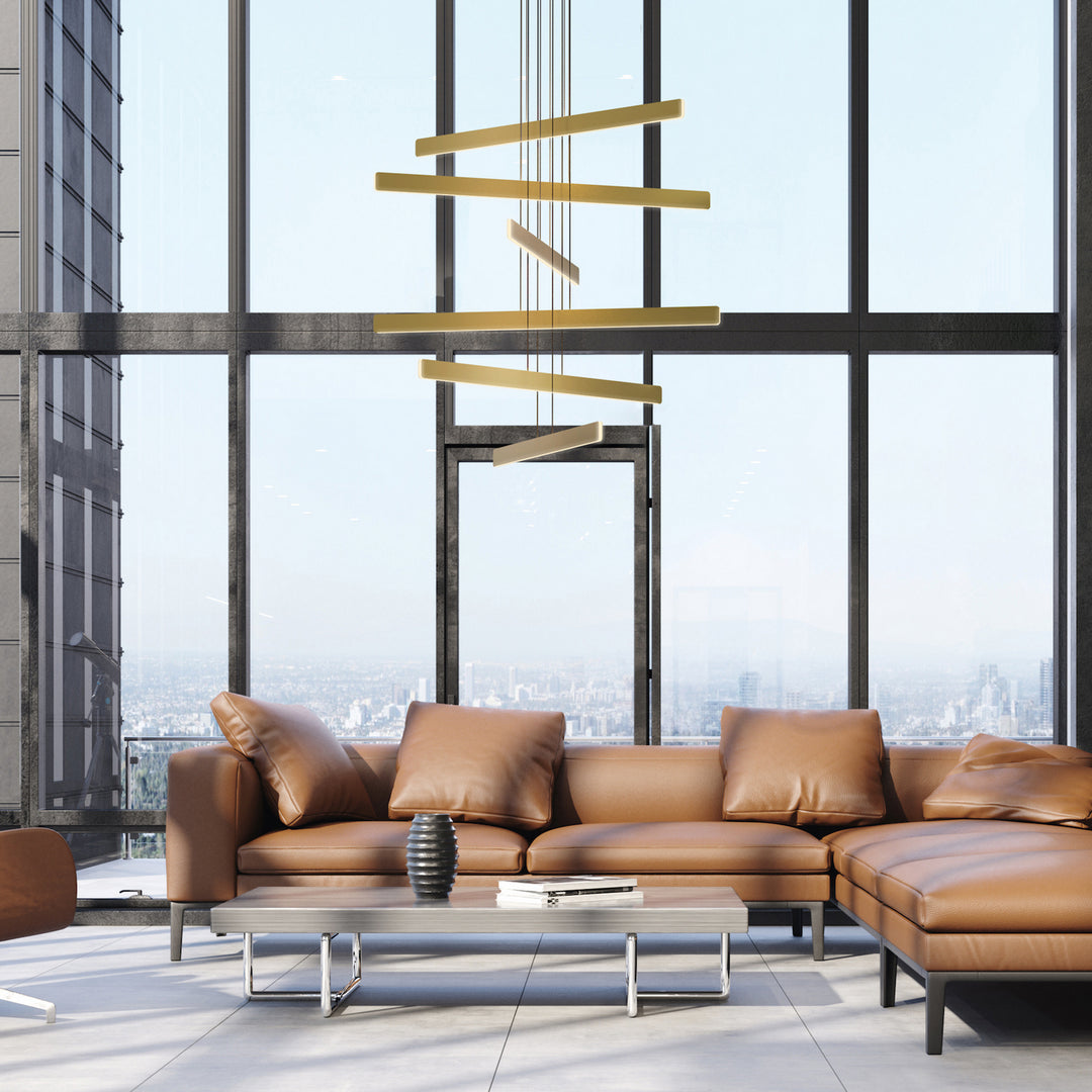 Koncept Sub SUB-C6-SW-GLD Chandelier Light - Gold