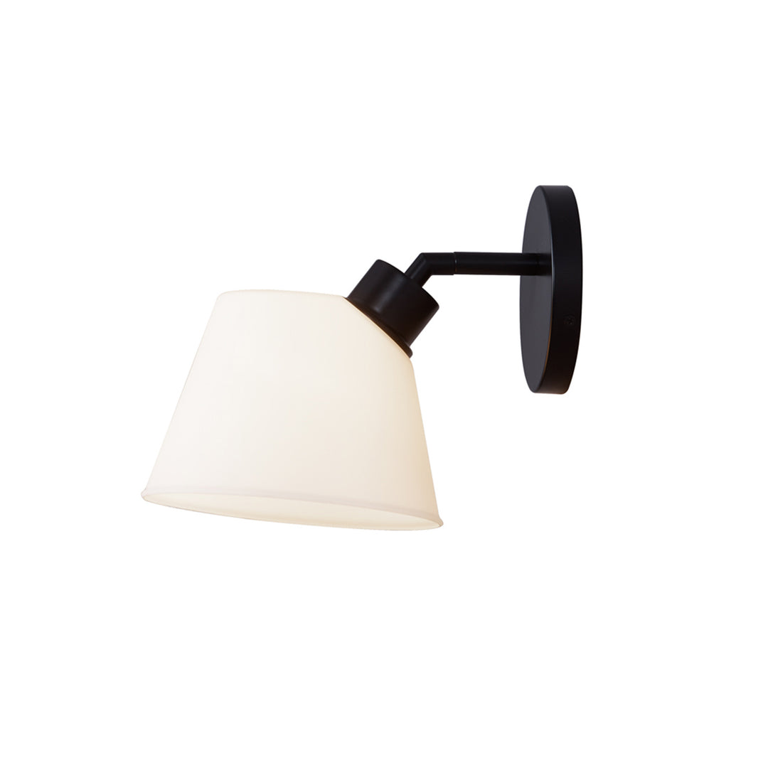 Justice Designs Envoy FSN-8072-OPAL-MBLK Bath Vanity Light 16 in. wide - Matte Black