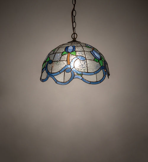 Meyda Tiffany Roseborder 237174 Pendant Light - Antique Brass