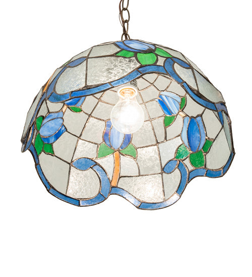 Meyda Tiffany Roseborder 237174 Pendant Light - Antique Brass