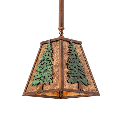 Meyda Tiffany Tall Pines 240017 Pendant Light - Vintage Copper