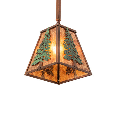 Meyda Tiffany Tall Pines 240017 Pendant Light - Vintage Copper