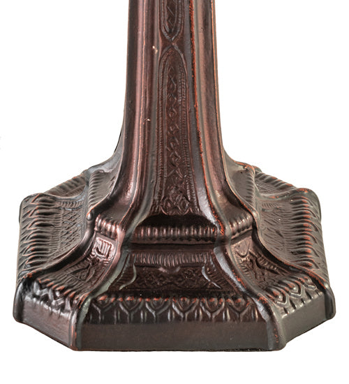 Meyda Tiffany Lighting 244266 Glasgow Bungalow One Light Table Lamp Lamp Bronze / Dark