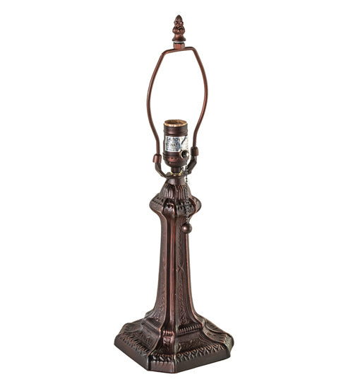 Meyda Tiffany Lighting 244266 Glasgow Bungalow One Light Table Lamp Lamp Bronze / Dark