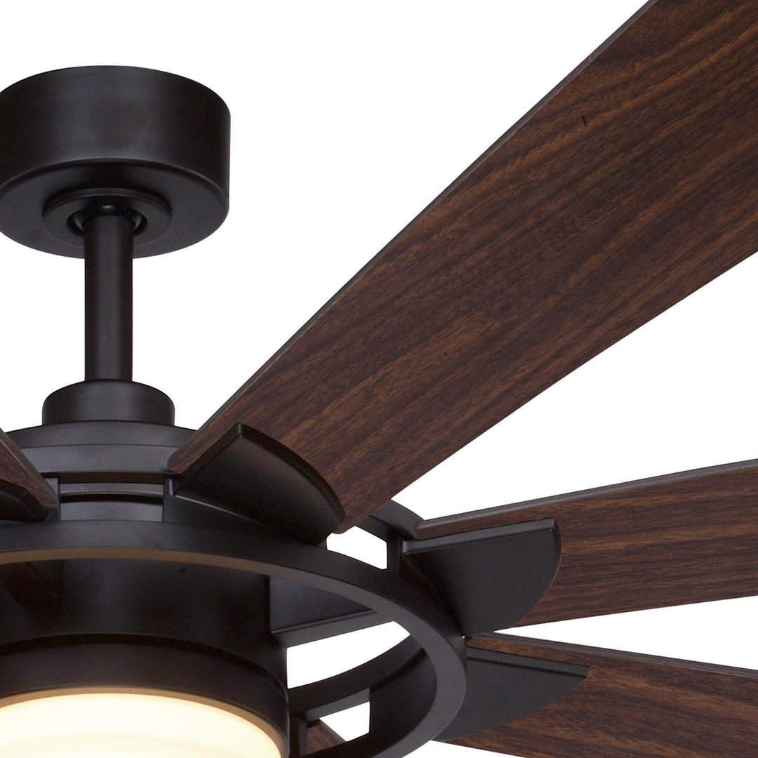 Vaxcel Burlington F0092 Ceiling Fan - New Bronze, Driftwood-Walnut/