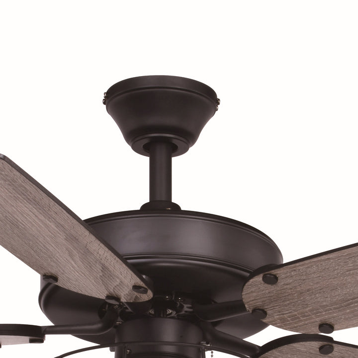 Vaxcel Reed F0099 Ceiling Fan - Matte Black, Dark Bronze-Driftwood/