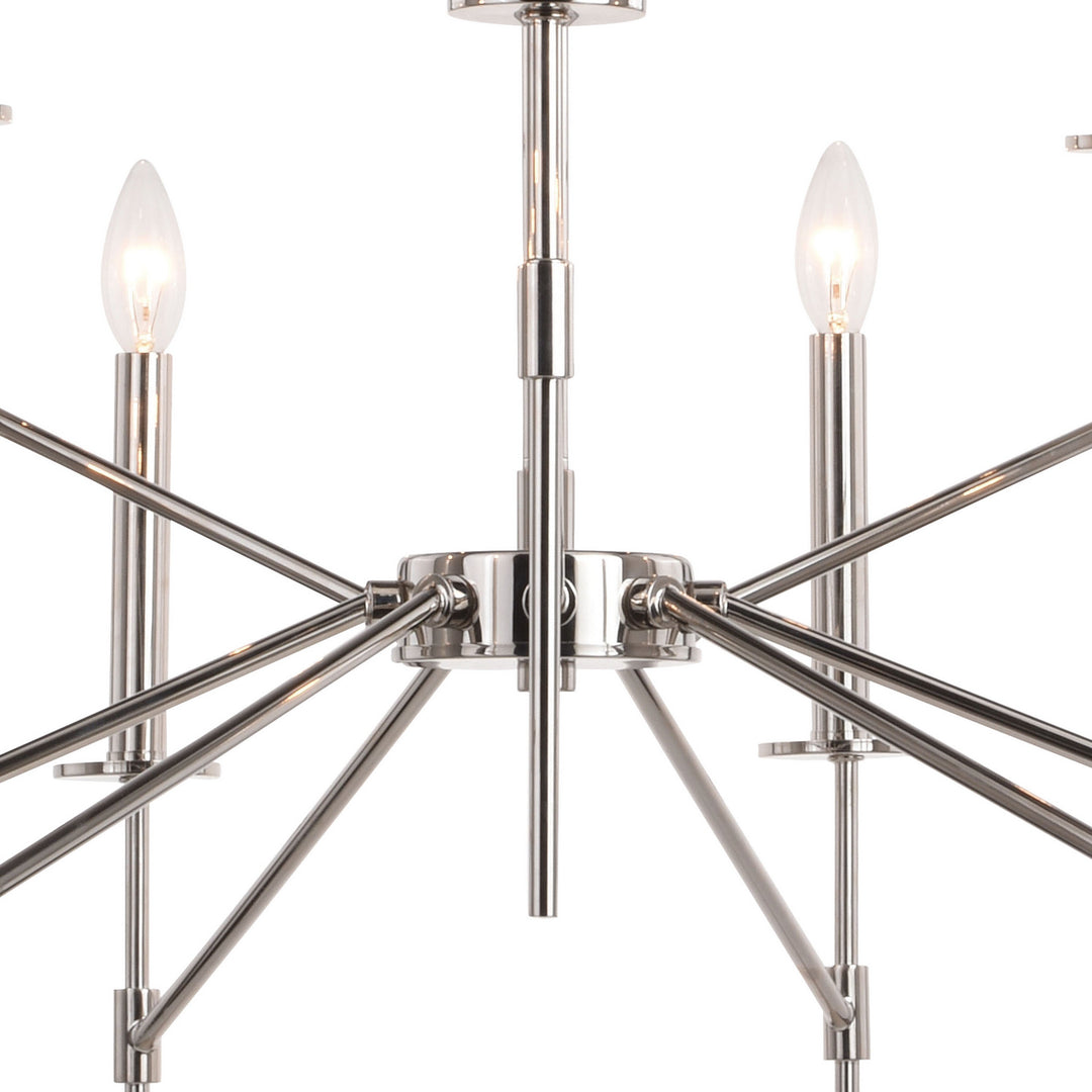 Vaxcel Kedzie H0260 Chandelier Light - Polished Nickel