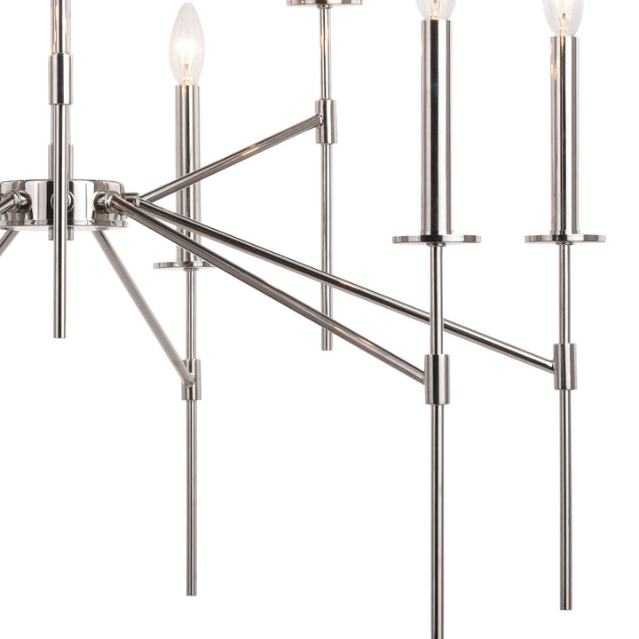Vaxcel Kedzie H0260 Chandelier Light - Polished Nickel