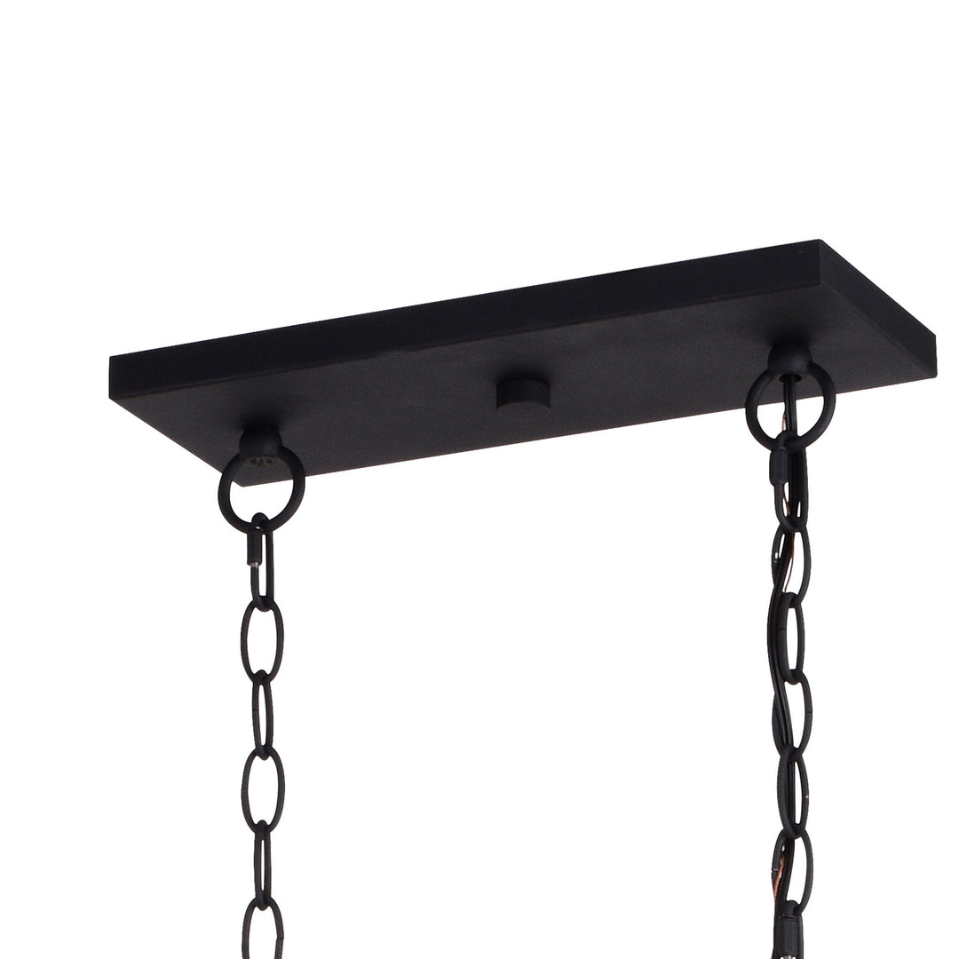 Vaxcel Montclare H0263 Pendant Light - Textured Black and White Ash