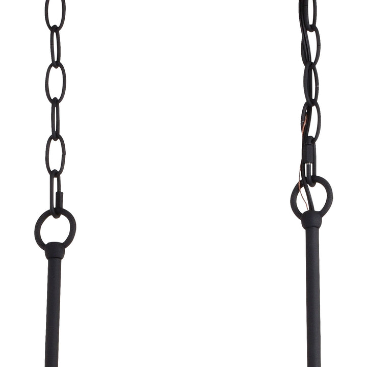 Vaxcel Montclare H0263 Pendant Light - Textured Black and White Ash