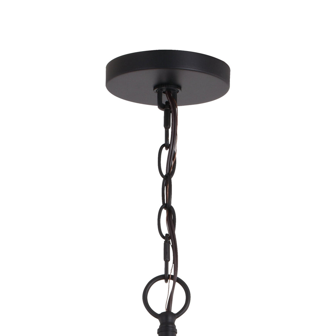 Vaxcel Estelle P0342 Pendant Light - Polished Nickel and Matte Black