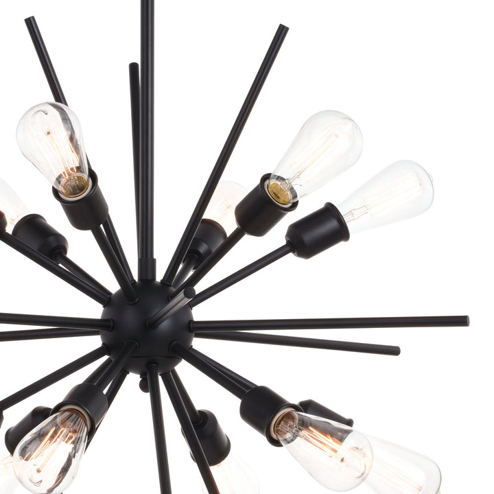 Vaxcel Estelle P0343 Chandelier Light - Matte Black