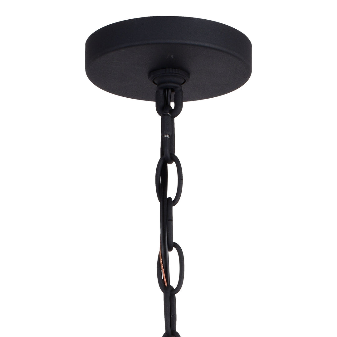 Vaxcel Montclare P0354 Pendant Light - Textured Black and White Ash
