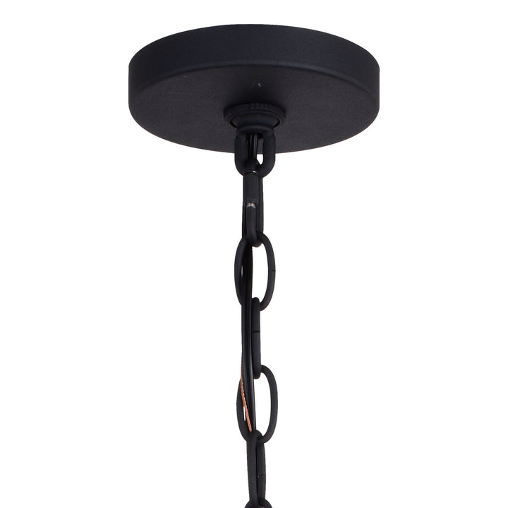 Vaxcel Montclare P0354 Pendant Light - Textured Black and White Ash