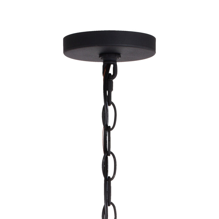 Vaxcel Montclare P0355 Chandelier Light - Textured Black and White Ash
