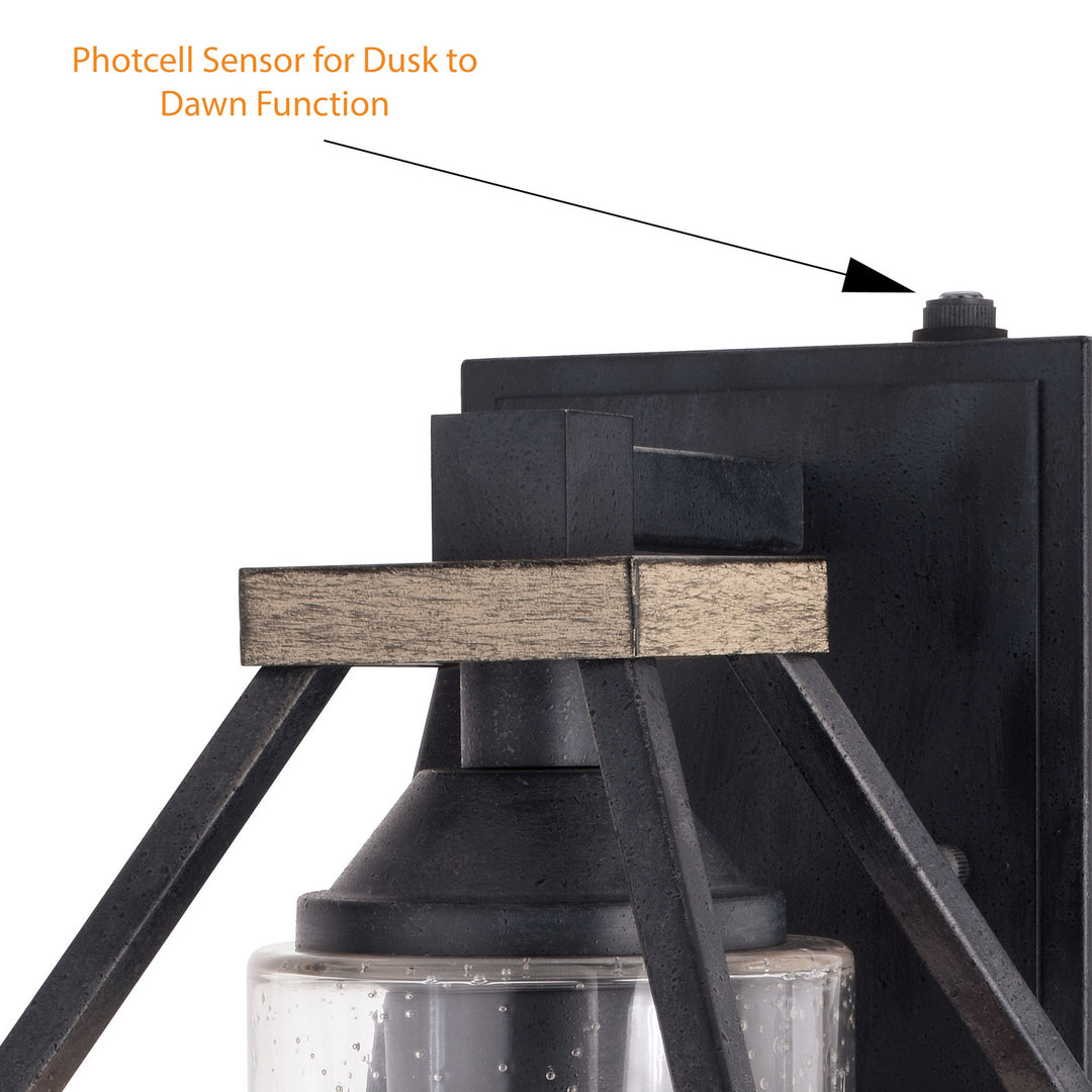 Vaxcel Lighting T0584 Napier One Light Outdoor Wall Mount Outdoor Black