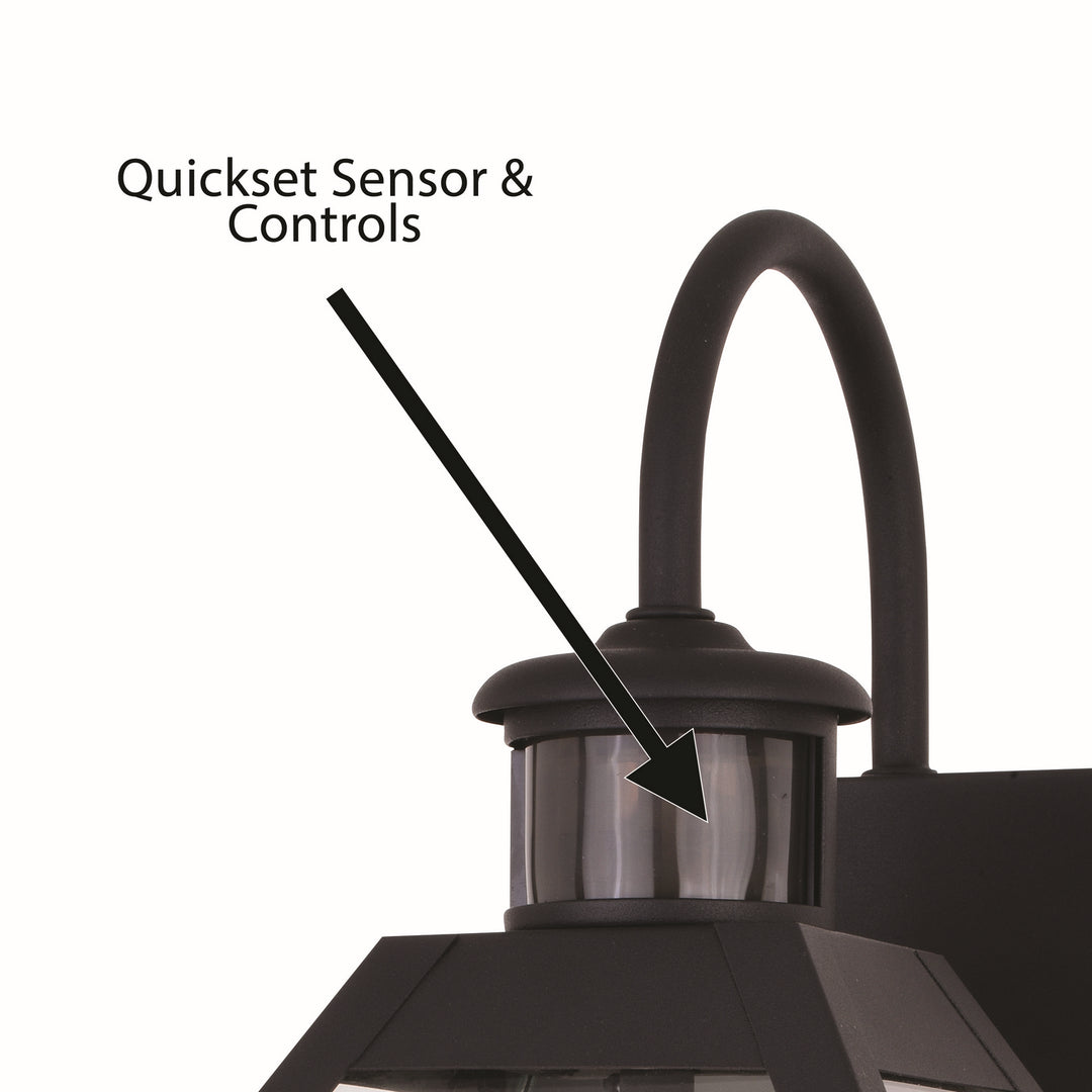Vaxcel Lighting T0597 Nottingham Two Light Outdoor Motion Sensor Wall Light Outdoor Bronze / Dark