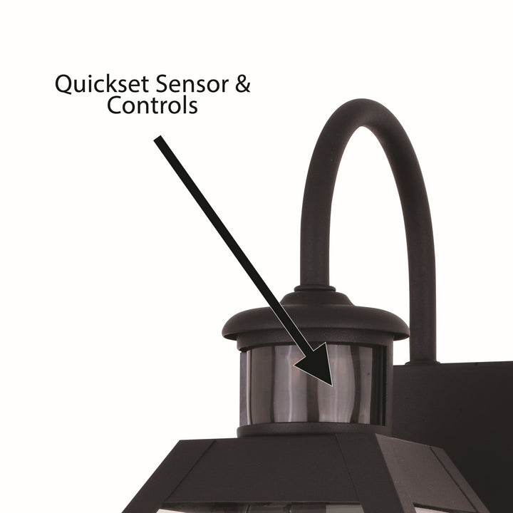 Vaxcel Lighting T0597 Nottingham Two Light Outdoor Motion Sensor Wall Light Outdoor Bronze / Dark