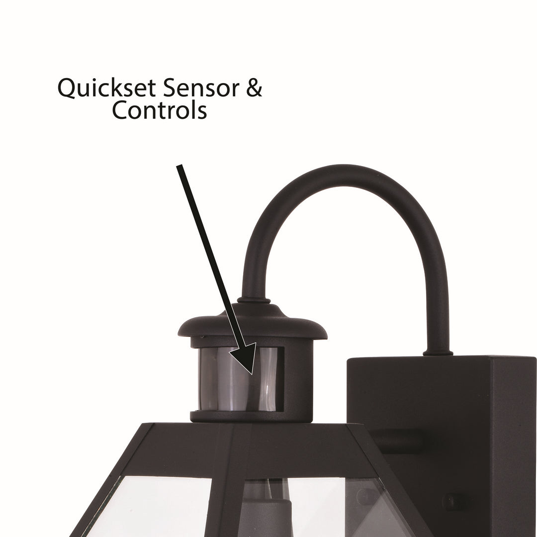 Vaxcel Lighting T0598 Nottingham One Light Outdoor Motion Sensor Wall Mount Outdoor Bronze / Dark