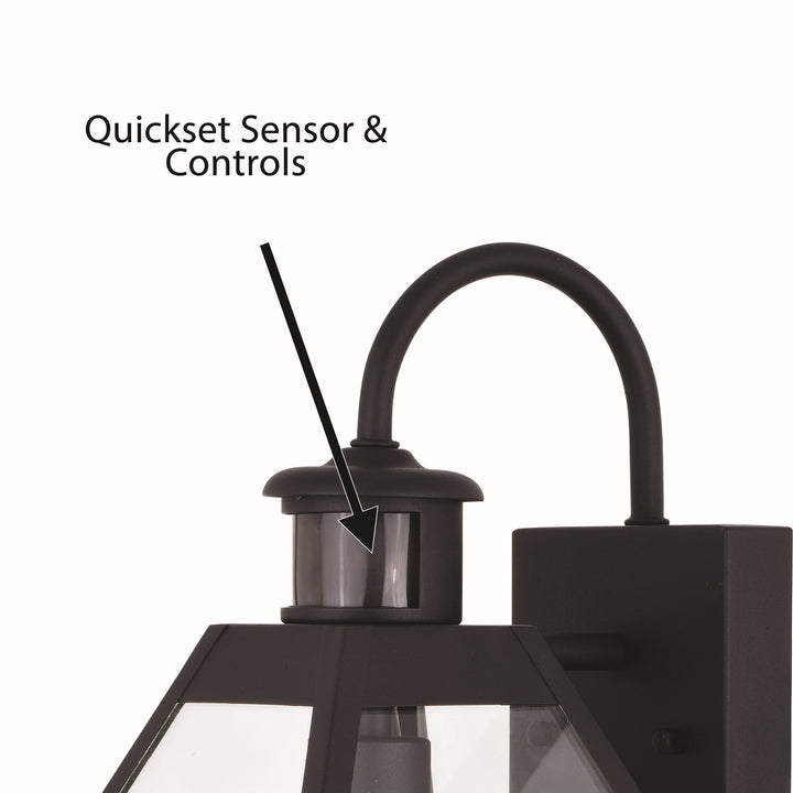 Vaxcel Lighting T0598 Nottingham One Light Outdoor Motion Sensor Wall Mount Outdoor Bronze / Dark