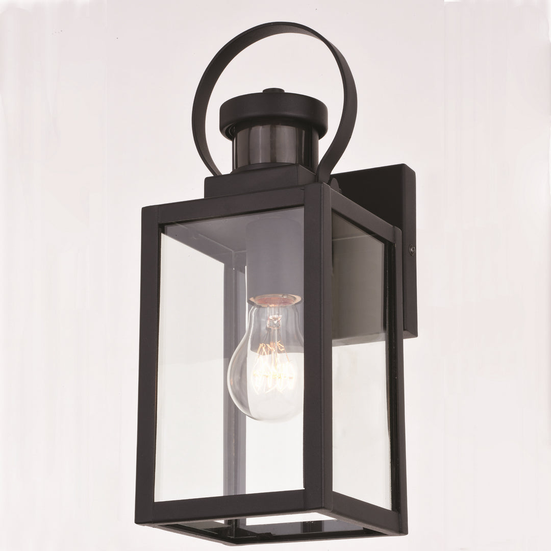 Vaxcel Lighting T0602 Medinah One Light Outdoor Motion Sensor Wall Mount Outdoor Bronze / Dark