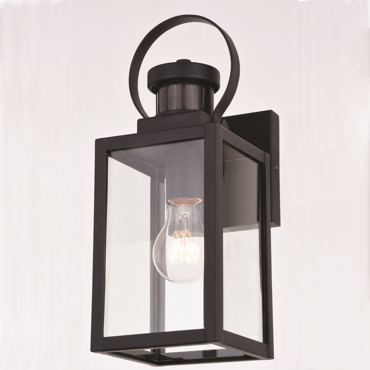 Vaxcel Lighting T0602 Medinah One Light Outdoor Motion Sensor Wall Mount Outdoor Bronze / Dark