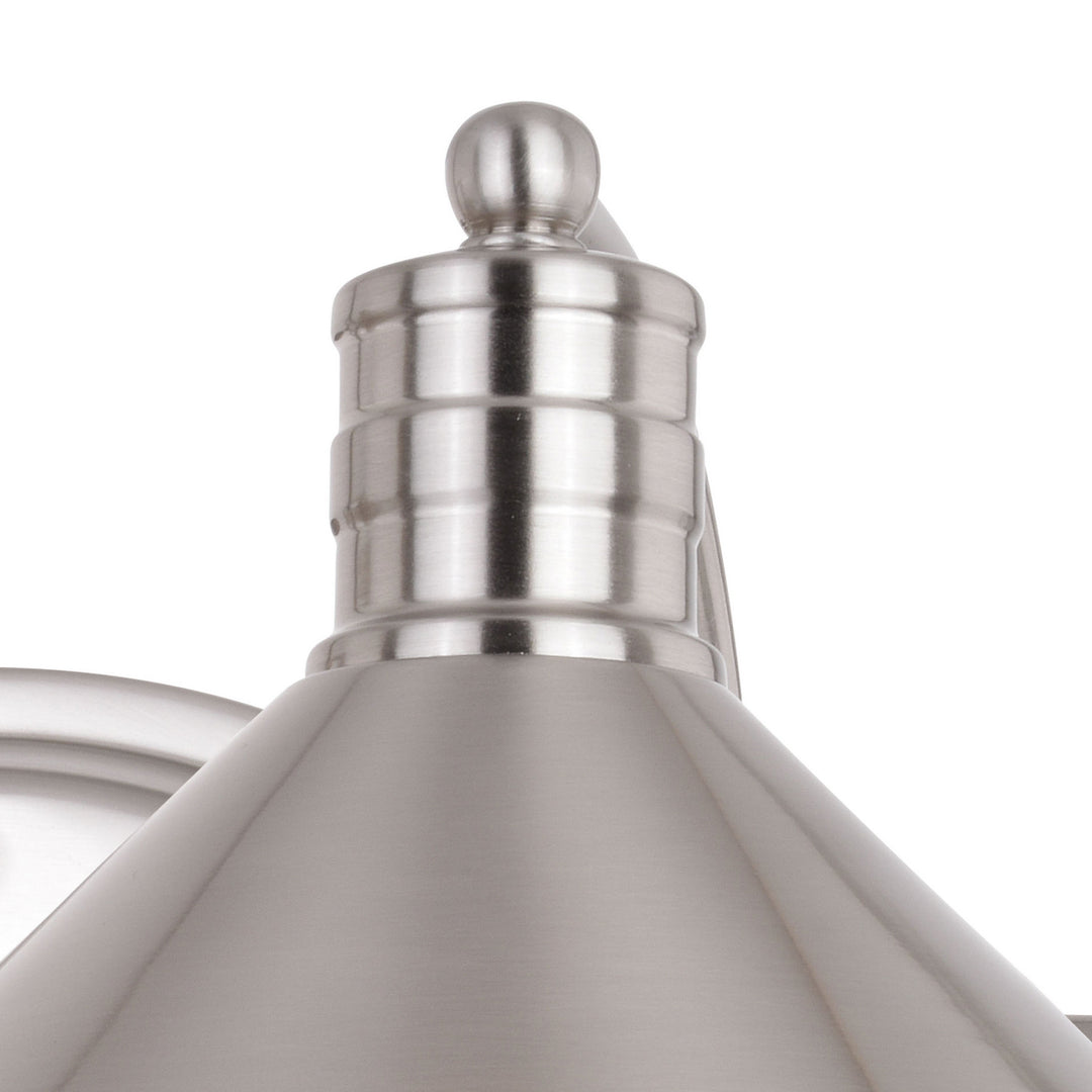 Vaxcel Akron W0376 Bath Vanity Light 18 in. wide - Satin Nickel and Matte White