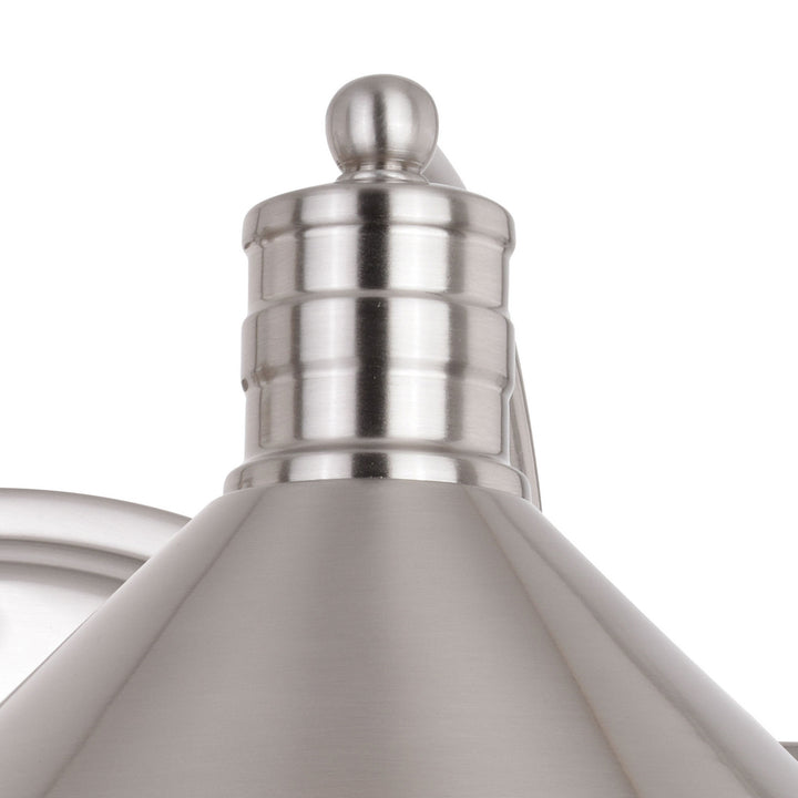 Vaxcel Akron W0376 Bath Vanity Light 18 in. wide - Satin Nickel and Matte White
