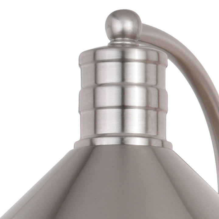Vaxcel Akron W0377 Bath Vanity Light 28 in. wide - Satin Nickel and Matte White