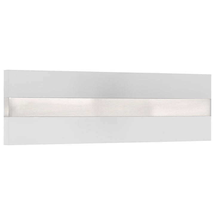 Access Netherton 62591LEDD-BS/ACR Bath Vanity Light 18 in. wide - Brushed Steel