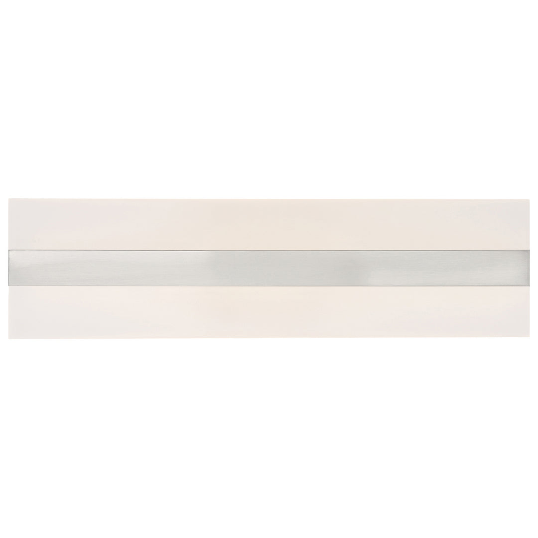 Access Netherton 62591LEDD-BS/ACR Bath Vanity Light 18 in. wide - Brushed Steel