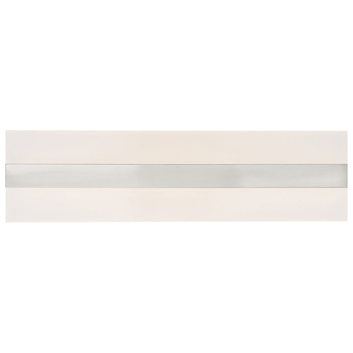 Access Netherton 62591LEDD-BS/ACR Bath Vanity Light 18 in. wide - Brushed Steel