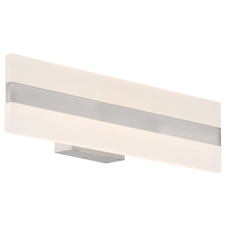 Access Netherton 62591LEDD-BS/ACR Bath Vanity Light 18 in. wide - Brushed Steel