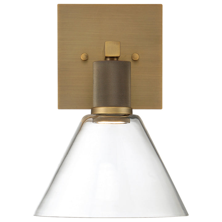 Access Port Nine Martini 63143LEDD-ABB/CLR Wall Sconce Light - Antique Brushed Brass