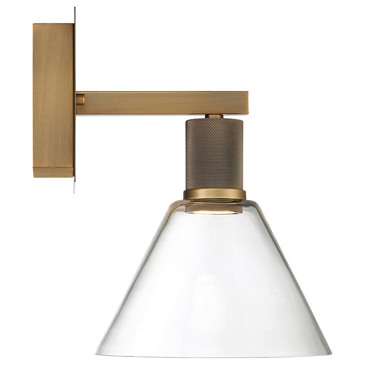 Access Port Nine Martini 63143LEDD-ABB/CLR Wall Sconce Light - Antique Brushed Brass