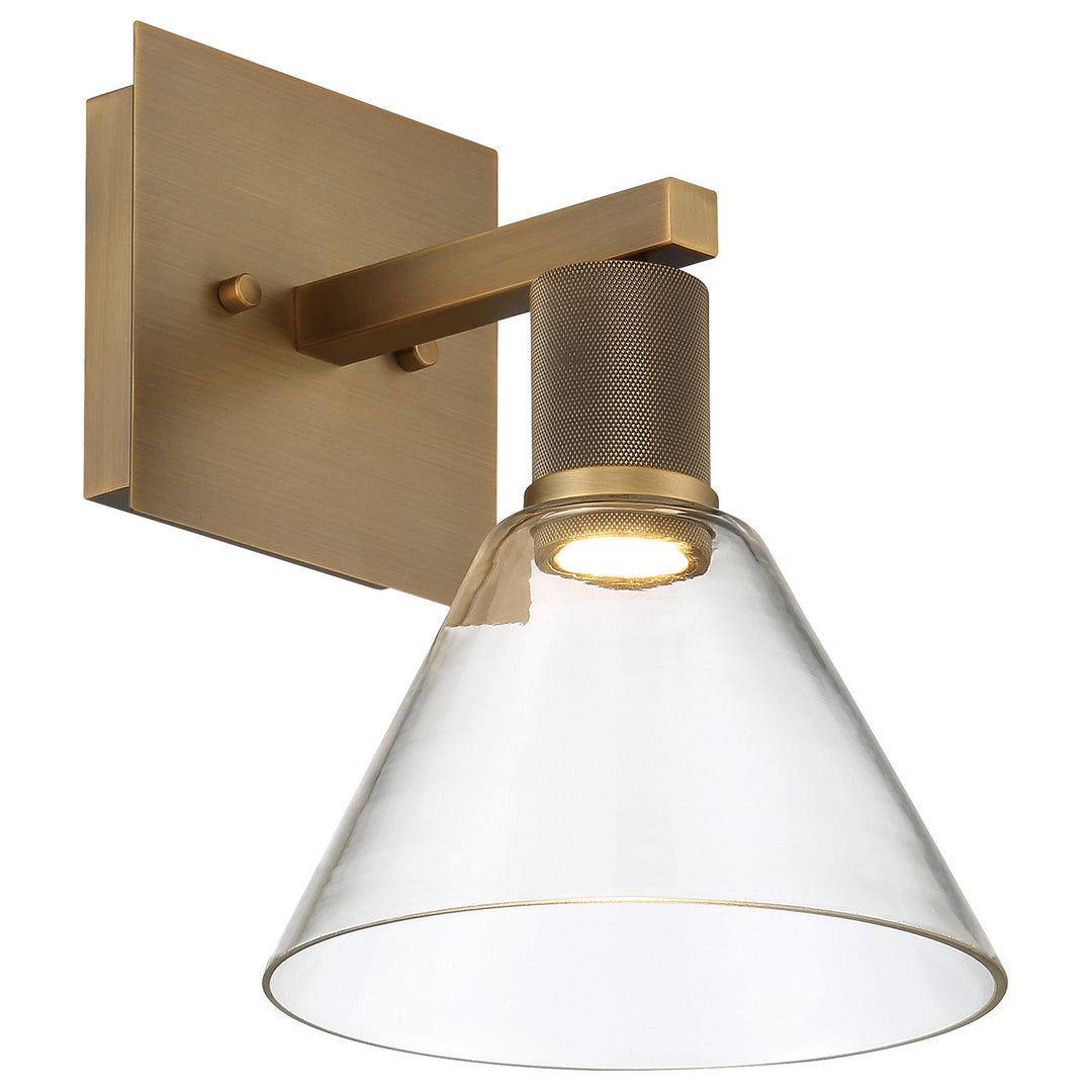 Access Port Nine Martini 63143LEDD-ABB/CLR Wall Sconce Light - Antique Brushed Brass