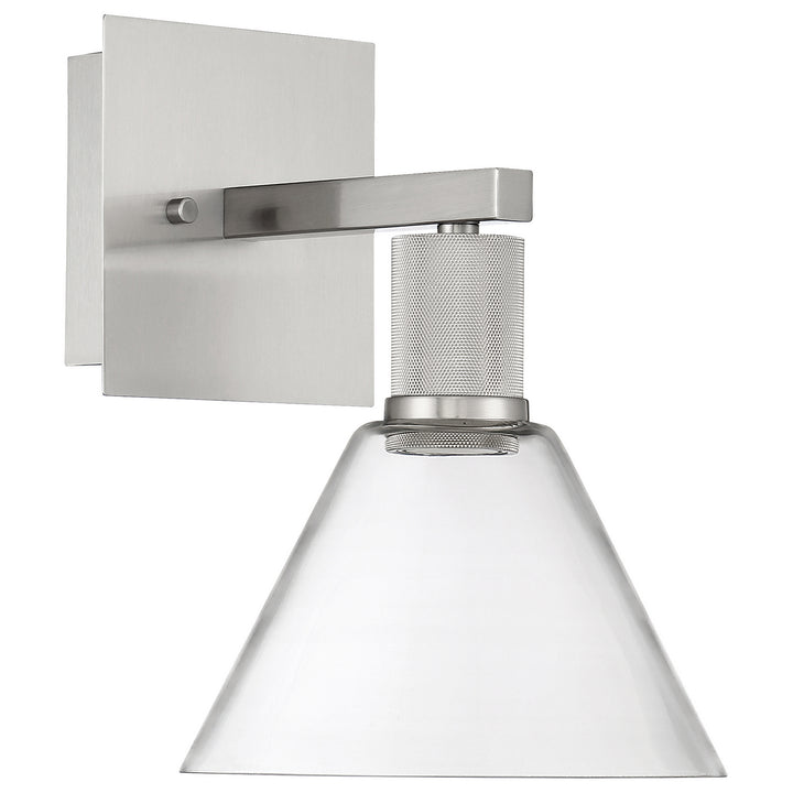 Access Port Nine Martini 63143LEDD-BS/CLR Wall Sconce Light - Brushed Steel