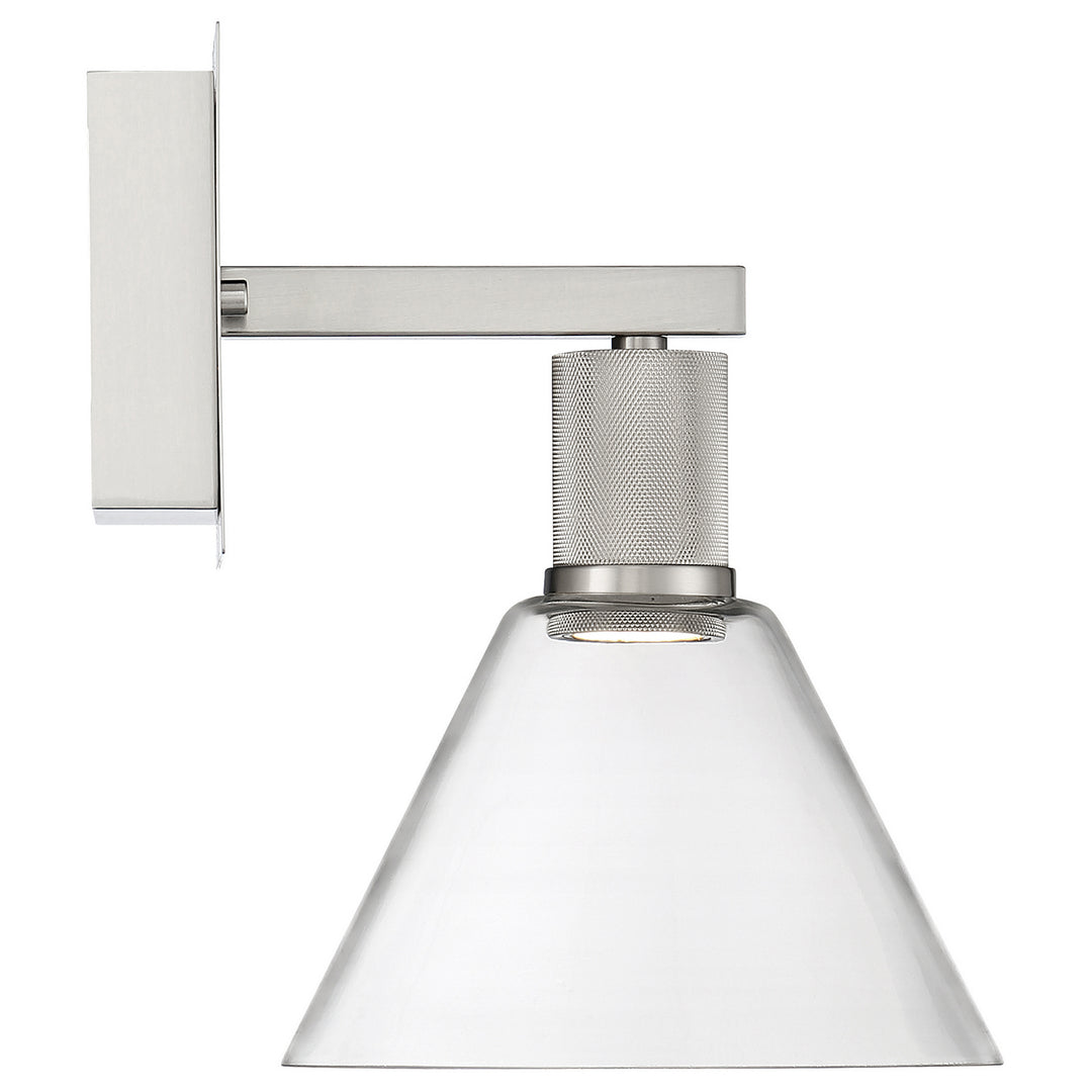 Access Port Nine Martini 63143LEDD-BS/CLR Wall Sconce Light - Brushed Steel