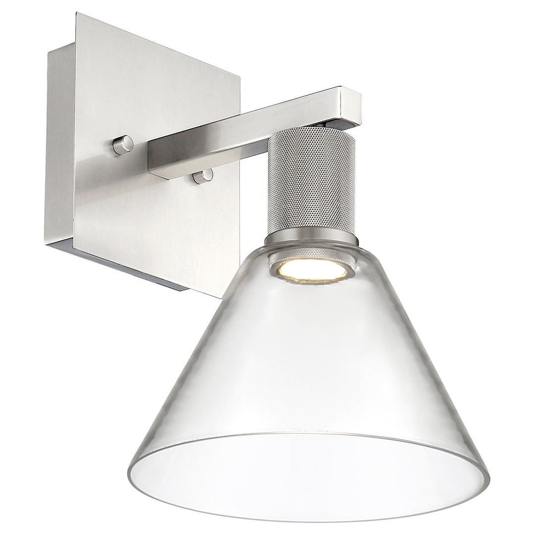 Access Port Nine Martini 63143LEDD-BS/CLR Wall Sconce Light - Brushed Steel