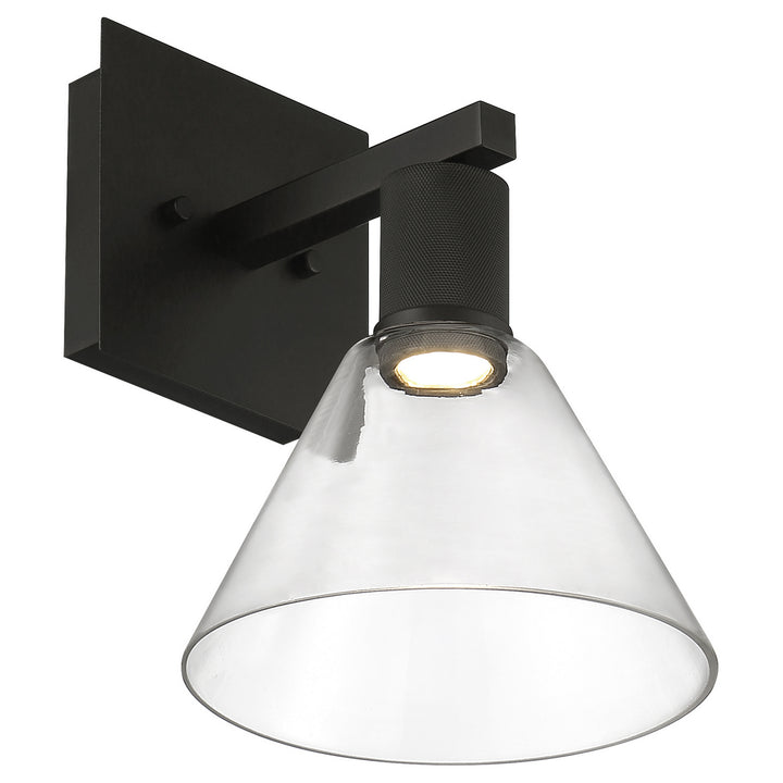 Access Port Nine Martini 63143LEDD-MBL/CLR Wall Sconce Light - Matte Black