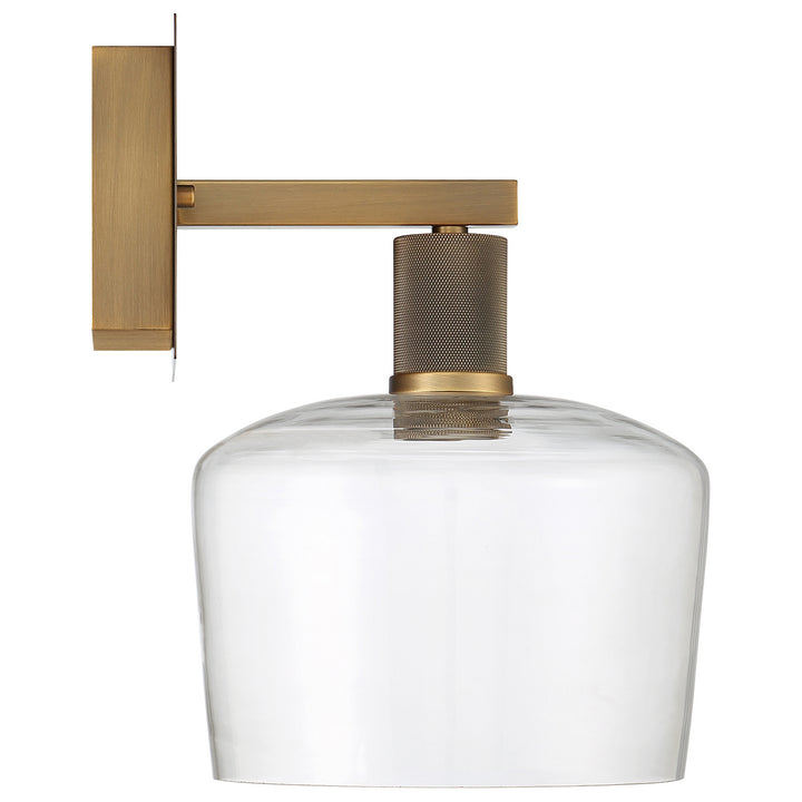 Access Port Nine Chardonnay 63144LEDD-ABB/CLR Wall Sconce Light - Antique Brushed Brass