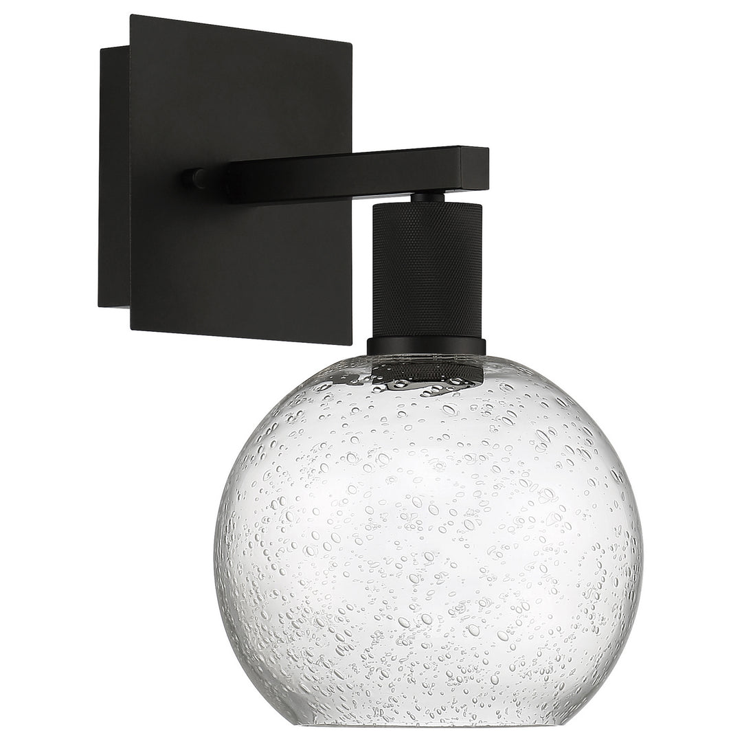 Access Port Nine Burgundy 63145LEDD-MBL/SDG Wall Sconce Light - Matte Black